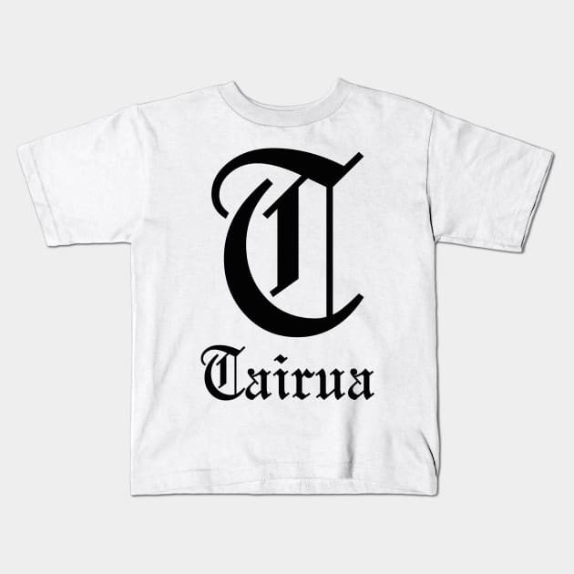 T is for Tairua (White) Kids T-Shirt by Astroman_Joe
